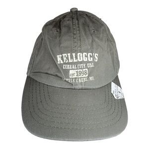 Kelloggs Cereal City USA Little Creek MI Baseball Hat Khaki Beige Adjustable New